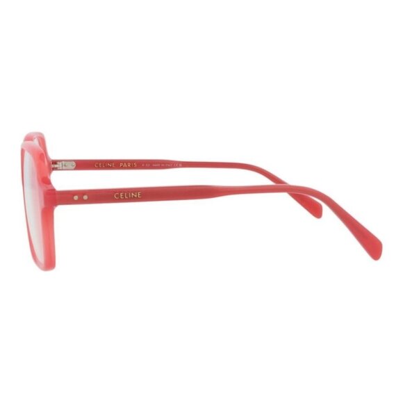 Celine Womens Square/Rectangle Red Red Transparent Fashion Designer Eyewear - Picture 3 of 4